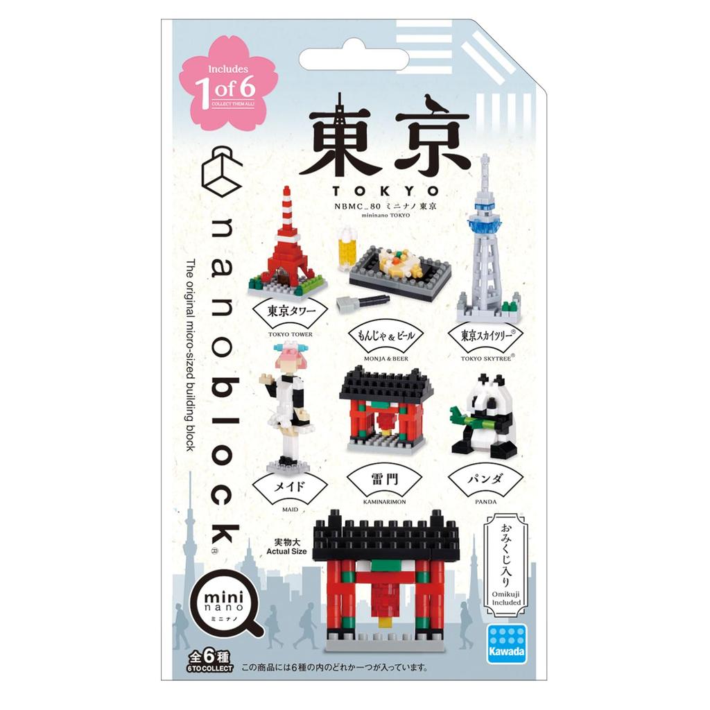 Kawada Nanoblock Mini Nano Токио 1 КОРОБКА 6 всего 6 видов (BOX) NBMC_80S = штук,