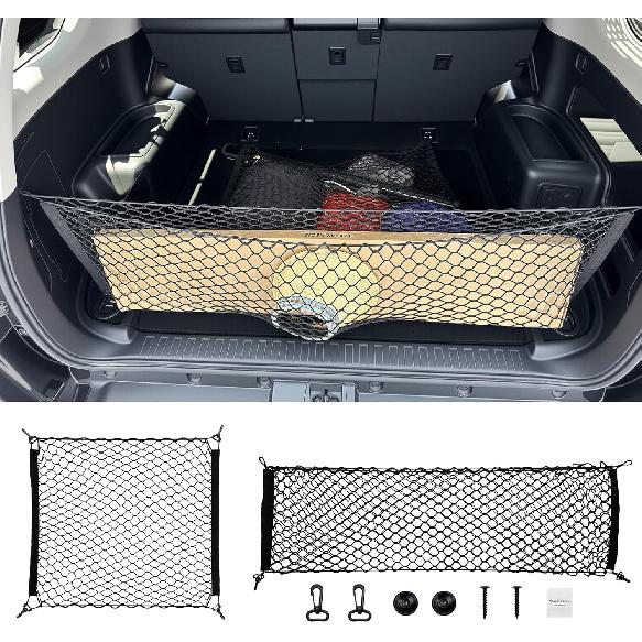 Trunk Cargo Net For 2010-2024 Toyota 4Runner 2 Row Model Only, Trunk Organizer Luggage Mesh Net Anti-Slip Rear Cargo Netting For 4 Runner SUV