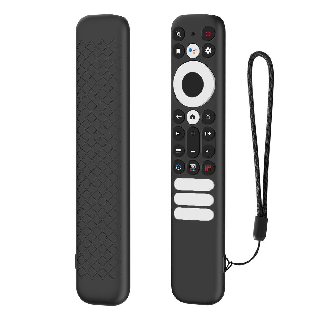 Защитный силиконовый чехол для пульта дистанционного управления TCL RC902V 802NU1 с нескользящей текстурой и шнурком, противоударный чехол