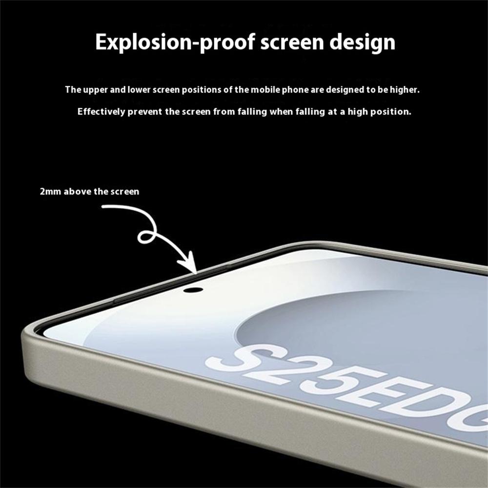 For Samsung Galaxy S25 Edge Case Skin Touch AG PC+TPU Phone Back Cover