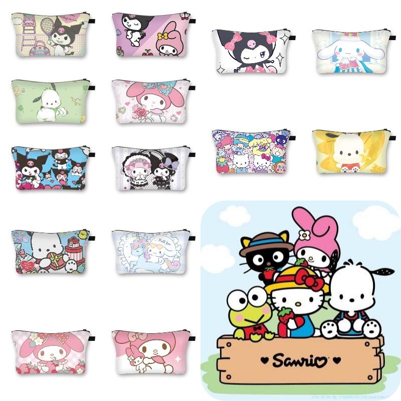 Лето 2023 Новый Стиль Sanrio Милый Сладкая Девочка Косметичка Мультяшная Студенческая Сумка для Хранения Оптом