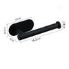 Stainless Steel Paper Towel Holder Adhesive Toilet Roll Paper Holder No Hole Punch Kitchen Bathroom Toilet Lengthen Storage Rack Bathroom Organization