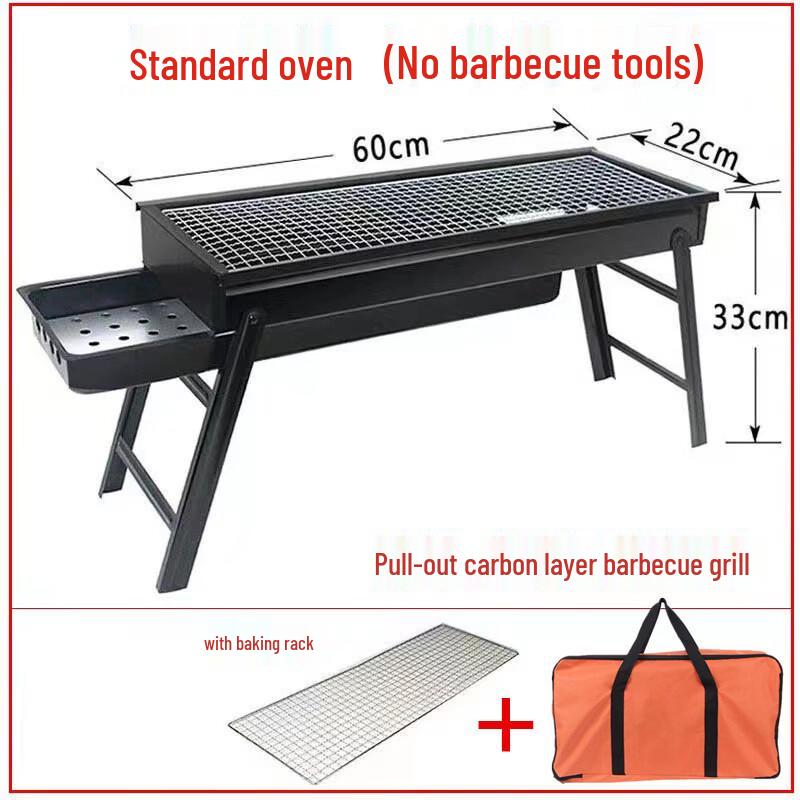 GOWKE Foldable Outdoor Charcoal BBQ Grill