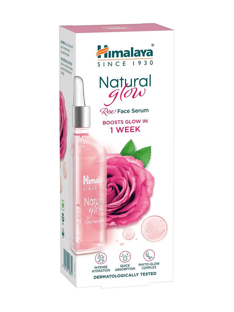 Himalaya Rose Face Serum 30ml With Hyaluronic Acid & Niacinamide For Glowing Hydrated Skin