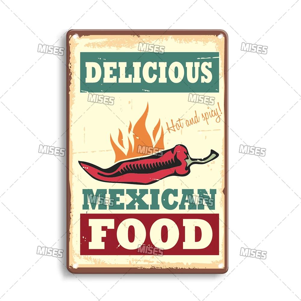 Food Metal Sign Kitchen Metal Poster Home Garage Man Cave Industrial Decor High-Quality Decorative Plate Metal Plaque