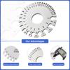 Stainless Steel Dual Sided Wire Gauge 4mm Thickness 0-36 Range Heavy Duty Precision Tool