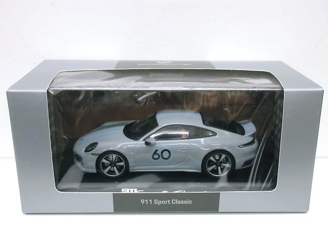 PORSCHE Пользовательский масштаб Porsche 911 Sport Classic 2022 1/43 (Спортивный серый)