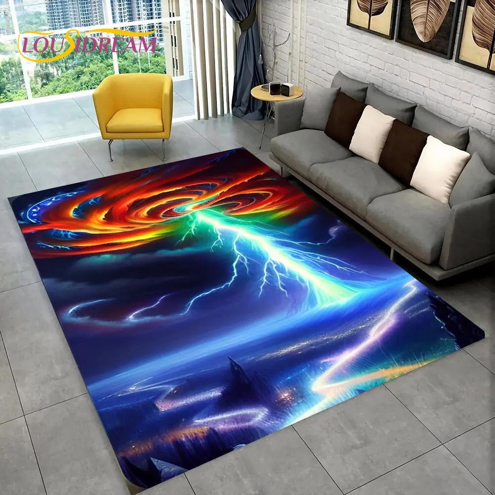 3D Natural, Tornado, Cloud Twister, большой коврик, ковер для гостиной, спальни, дивана, коврик для украшения, нескользящий напольный коврик