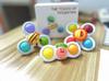 3Pcs Cartoon Insect Fidget Suction Cup Spinner Toy Set Educational Rotating Rattle Baby Bath Toys for Children