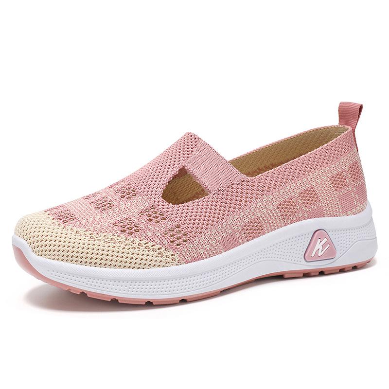 Women's Summer Breathable Slip-On Shoes - Comfortable Old Beijing Style