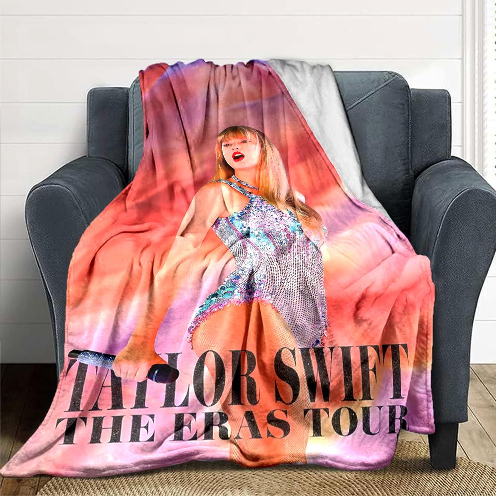 Taylor Swift'S Eras Tour Performance Blanket Soft Throw Blanket For Home Bedroom Bed Sofa Travel Office Solid Christmas Blanket