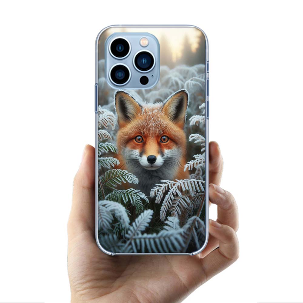 The Red Fox in Winter Ice and Snow Cases Phone Case For Iphone 17E 16E 17 Air 16 Pro Max 15 Pro 14 Plus 11 13 12 Mini Cover Case