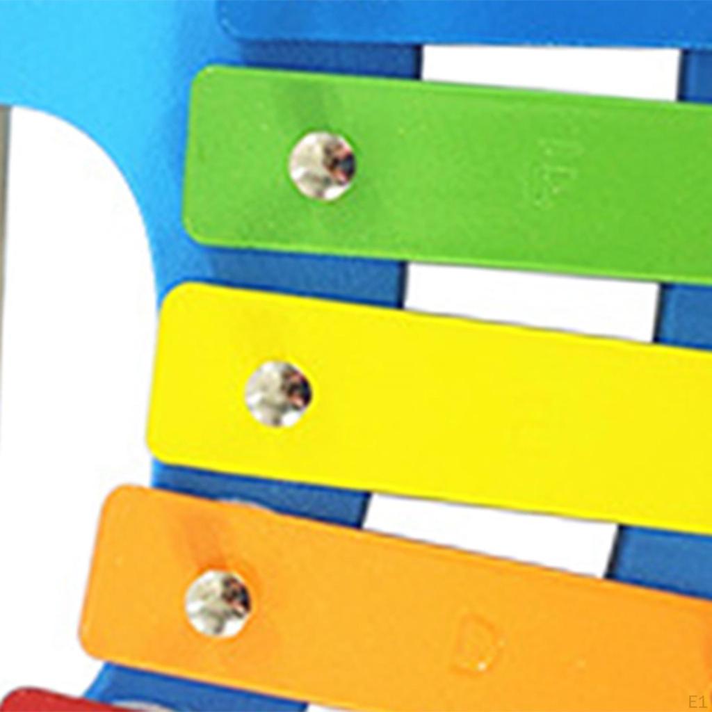 8 нот металлический ксилофон детский деревянный радужный глокеншпиль музыкальные занятия для