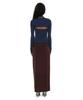 Partimento Woman Pwc Folding Waist Jersey Maxi Skirt_Dark Brown