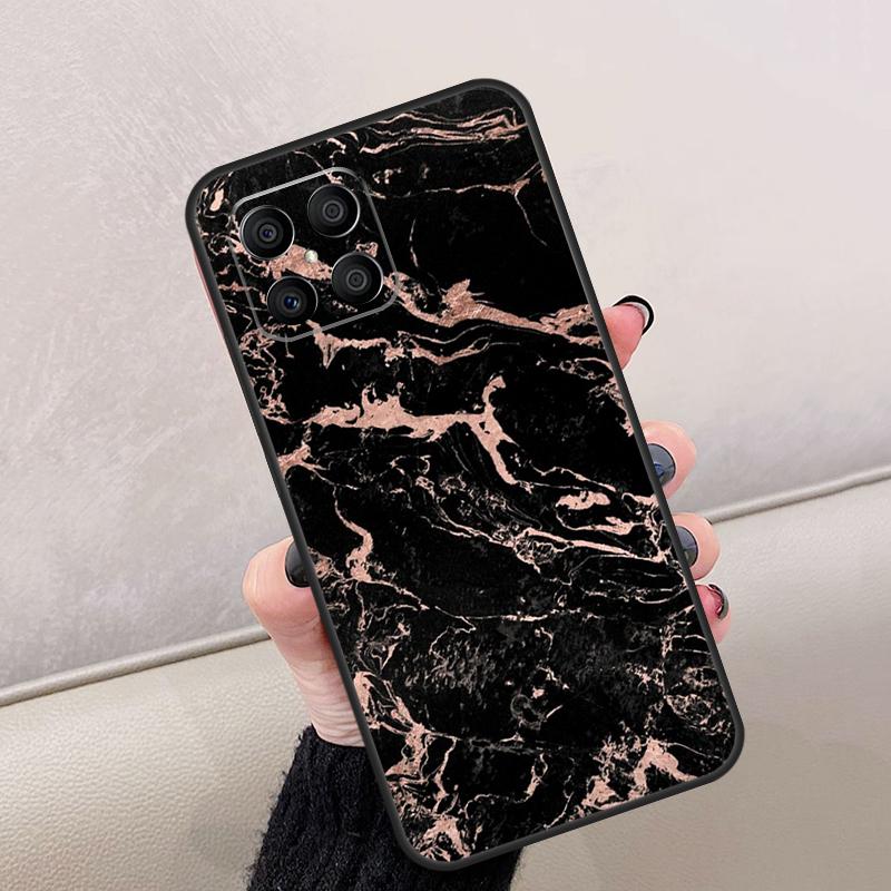Teal Blue Gold Agate Marble For Honor Magic 8 Pro 6 7 Lite Case For Honor Win RT 400 200 50 70 90 X8c X8b X9a X9b X9c X9d