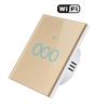 Умный WiFi Сенсорный Выключатель с Панелью из Закаленного Стекла - Голосовое Управление и Таймер, Европейский/Британский Стандарт, Дизайн Graffiti
