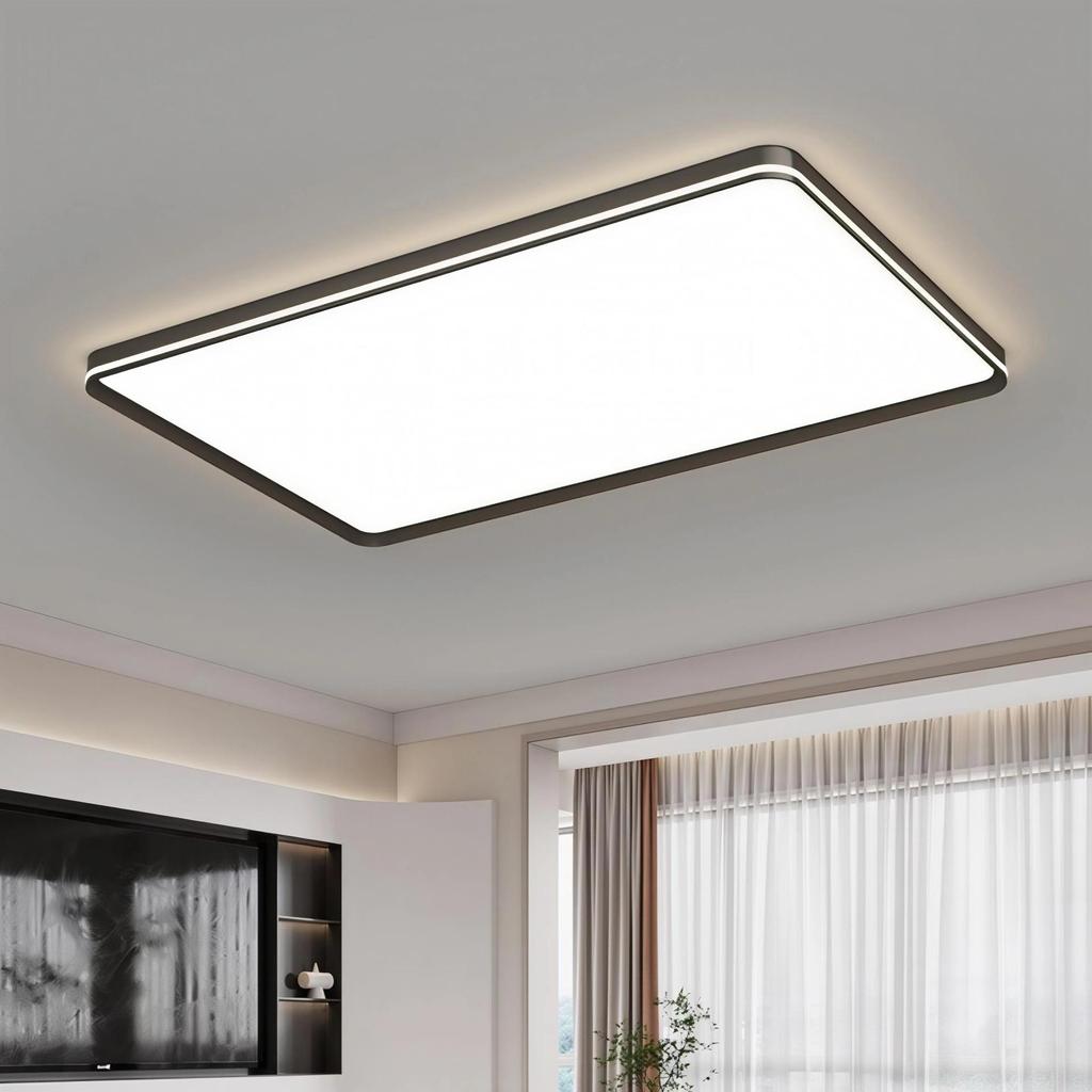 Большой современный минималистичный светодиодный потолочный светильник для гостиной, спальни или столовой