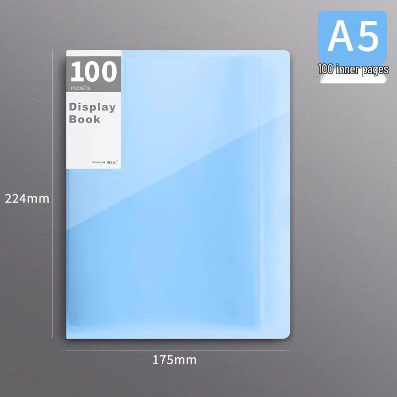 Прозрачная кольцевая папка-регистратор A5, многостраничная: 20/30/40/60 страниц