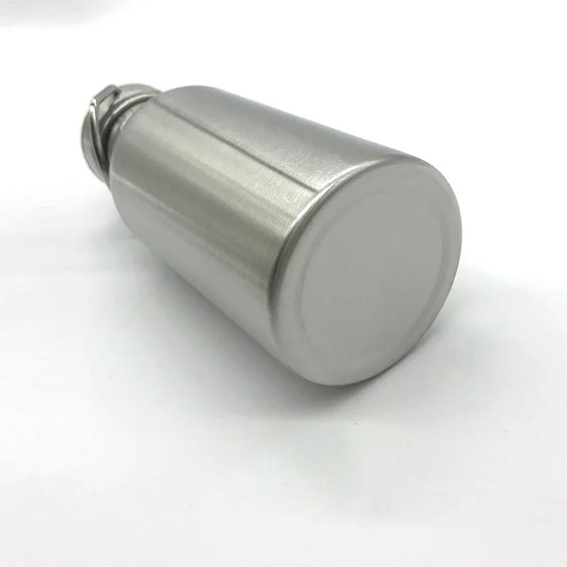 Бутылка для воды из нержавеющей стали с ручкой 1000 мл/750 мл/500 мл/350 мл Спортивные металлические фляги Путешествия Велоспорт Пеший туризм Кемпинг велосипедная фляга