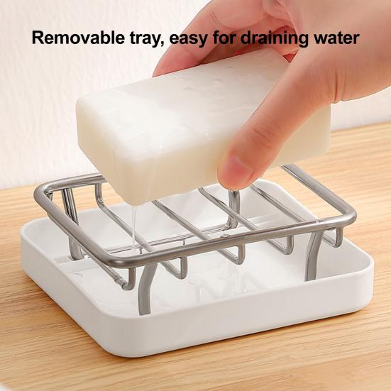 Стальная мыльница с независимым дренажным слоем, двухслойная конструкция, ванная комната