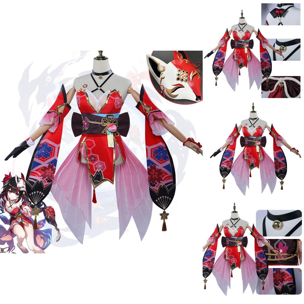 Japanese And Korean Casual Style Fireworks Cosplay Costume Polyester Fabric Xs-xxxl Sizes