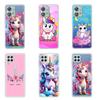 Чехол для телефона Motorola Moto Edge 40 30 neo G54 G24 G84 iPhone 15 14 Xiaomi Redmi Note 13 12 11 Pro Samsung Galaxy A34 A54 Unicorn Rainbow Horse Anime