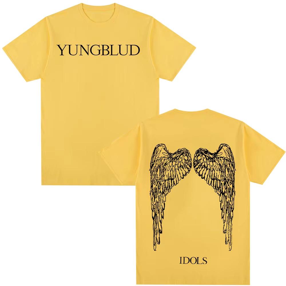 Yungblud IDOLS Wings Album Tour 2025 T Shirt Fans Gift Men's Women Hip Hop Short Sleeve T-shirts Oversized Couples Short Sleeves Classic