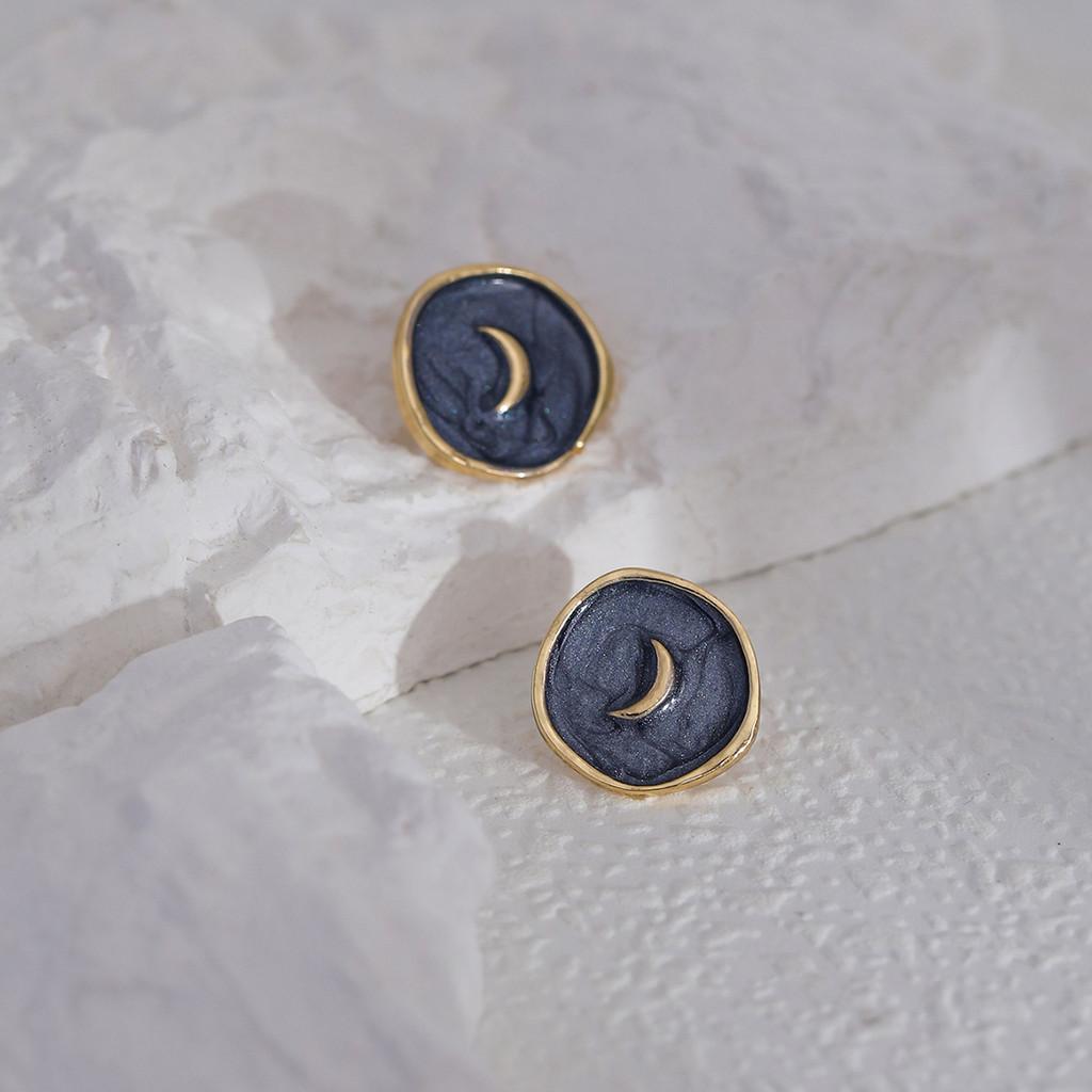 Versatile Heart Geometric Moon Star Earrings For Women In Colors Multiple