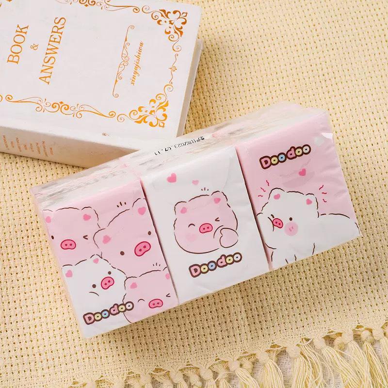 Sanrio Hello Kitty однотонные портативные салфетки, 9 штук