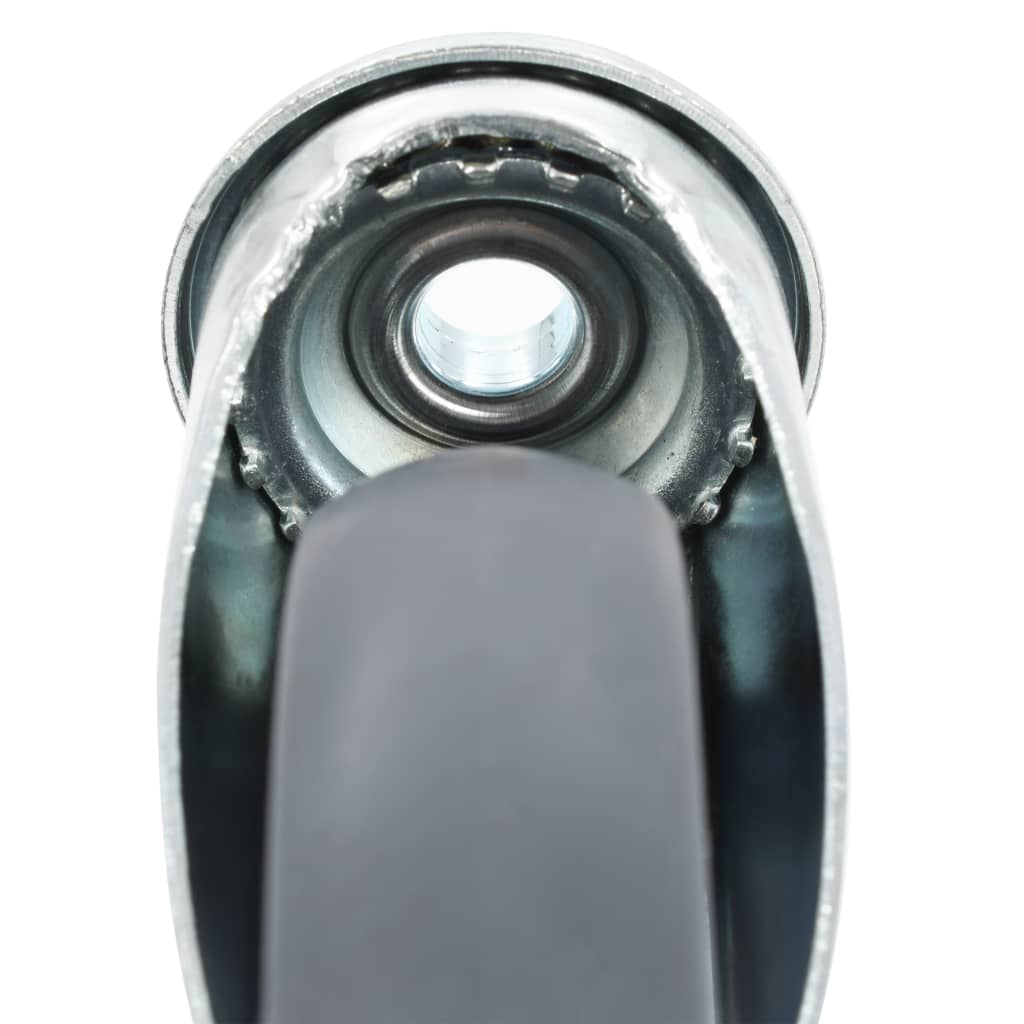 Vidaxl 8 Skrętnych Kółek Z Otworem Na Śrubę, 125 Mm