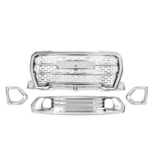 Compatible Grille for GMC Acadia Denali 2019-2021, High-End Bright Black Version