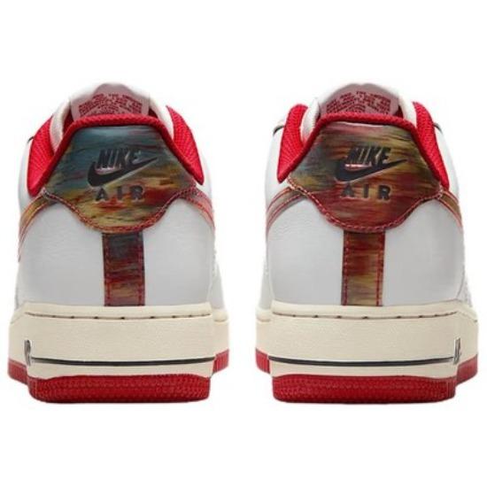 Nike Air Force 1 Мазки Белый Красный IM7380-030