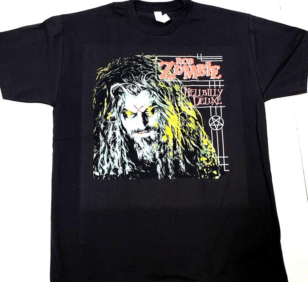 ROB ZOMBIE T-shirt HELLBILLY DELUXE Heavy Metal Rock Horror Adult Men's Tee New Unisex T-Shirt