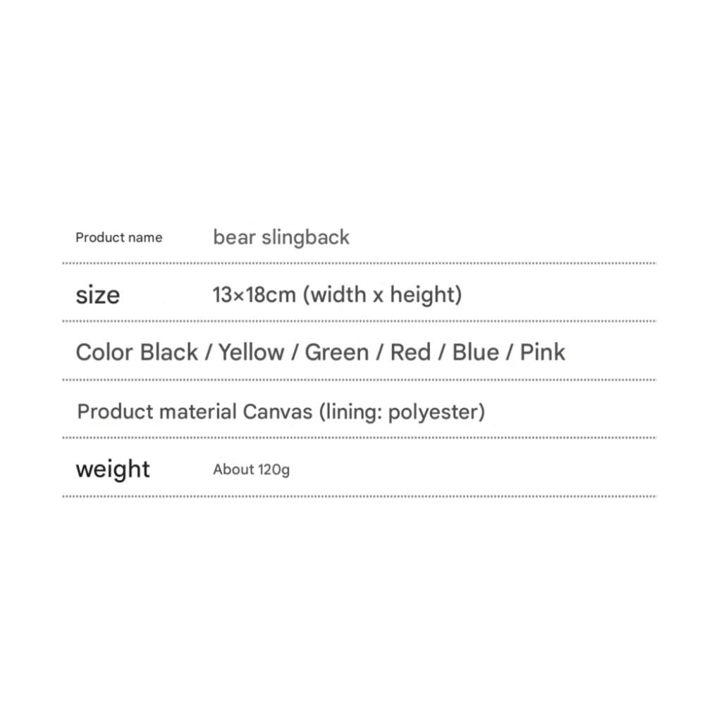 Teddy Bear Mini Bag Sling Bag Elementary School Bag Cell Phone Storage Cross Bag