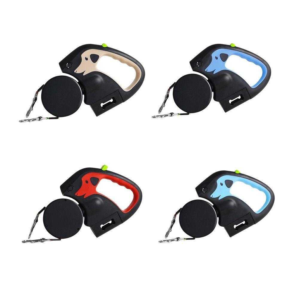 Reflective Dual Pet Leash No Mesyy Automatic Dog Walkies Lead For Outdoor Walking
