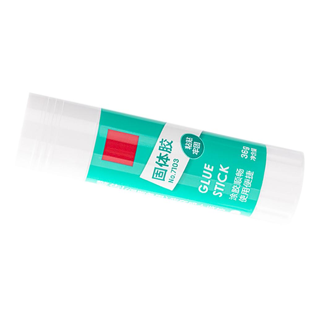 Solid Glue Stick Multipurpose High Viscosity Moisturizing Glue Stick for Office Supplies Student Crafts 1.3oz White