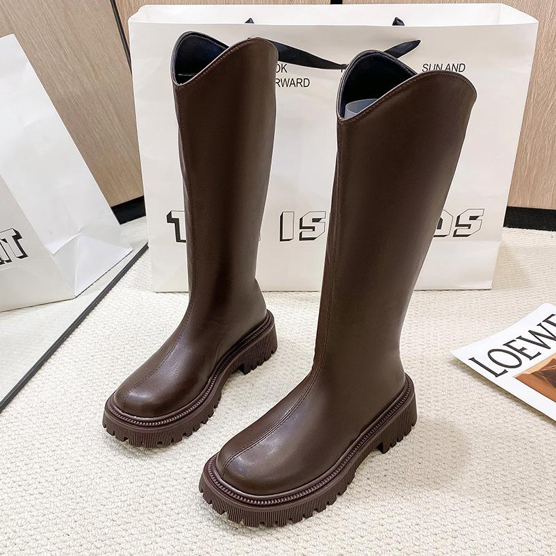 Big Tube Circumference Knight Boots Women's Knee Fat Mm Thick Leg Long Boots Small Man 2025 Autumn and Winter New High Boots