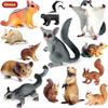 Oenux Simulation Wild Muroid Animal Squirre Mouse Sugar Glider lMarmot Rat Chinchilla Model Action Figures Lovely PVC Kids Toy