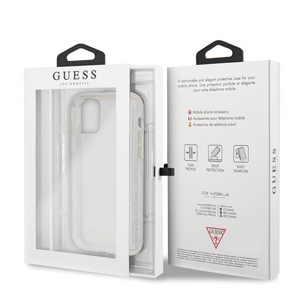 Guess Guhcn65Pcglsi Iphone 11 Pro Maxsrebrny/Silver Hard Case Glitter