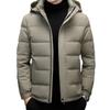Winter New Men's Thickened Down Jacket Men's Middle-aged Men's Casual Removable Hat Casual Warm Men's Jacket