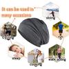 2 Pack Satin Sleep Cap, Silk-Lined Bonnet for Curly Hair, Chemo Cap, Breathable Night Cap for Men/Women (Black/Grey)