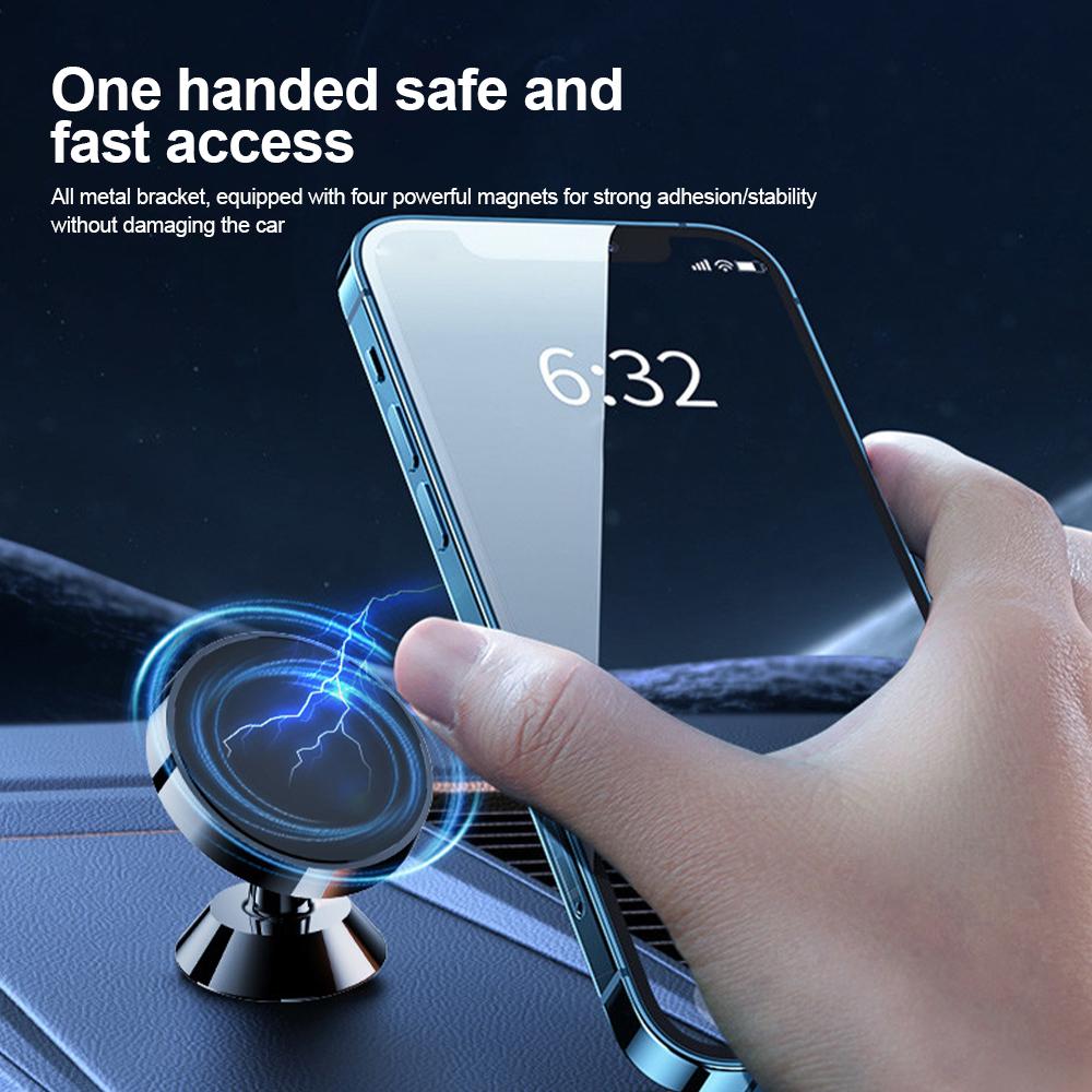 Magnetic Car Phone Holder Magnet Mount Mobile Cell Phone Stand GPS Support For iPhone 14 13 12 Pro Xiaomi Huawei Samsung Oneplus