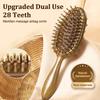 Double Sided Sandalwood Air Bag Comb Hair Care Scalp Anti Static Meridian Head Blood Circulation Dredging Massage Comb
