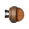COACH Court Canvas With Leather Backpack Medium Womens White Brown