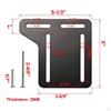 2 Pieces Bed Frame Adapter Bracket Offset Mounting Headboard Rust Resistant