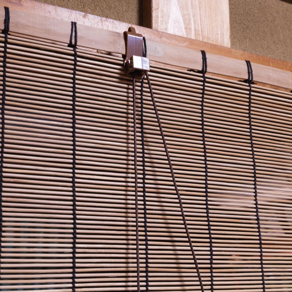 Mizukan Seirensho Burnt Bamboo Retainer for Indoor Use (Approx. 74cm x 90cm) - Provides shade, privacy, and good ventilation