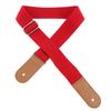 Adjustable Pure Cotton Colorful Ukulele GuitarStrap with Leather Head 4 Colors Optional