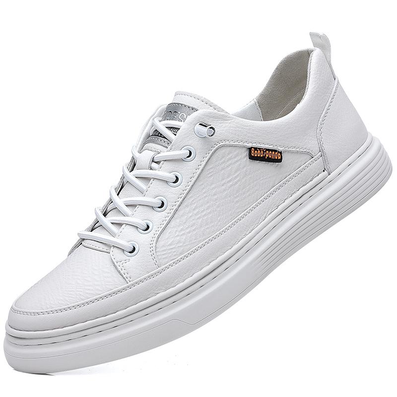 High Quality Men Casual Leather Vulcanized Shoes Outdoor Waterproof Flat Designer Walking Shoes 2024 Comfy Casual Shoes