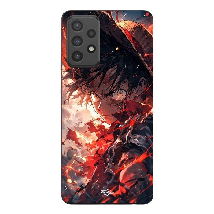 Coque de téléphone - MANIACASE - Samsung Galaxy A72 - Silicone - Souple - Luffy énervé