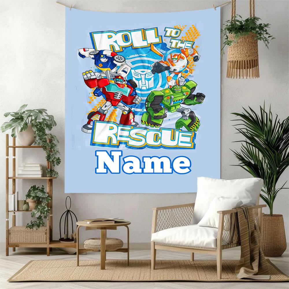 Love Transformers Custom Your Name Wall Decor Tapestry Art For Pet Memorial Birthdaywedding Party Backdrop Family Gift